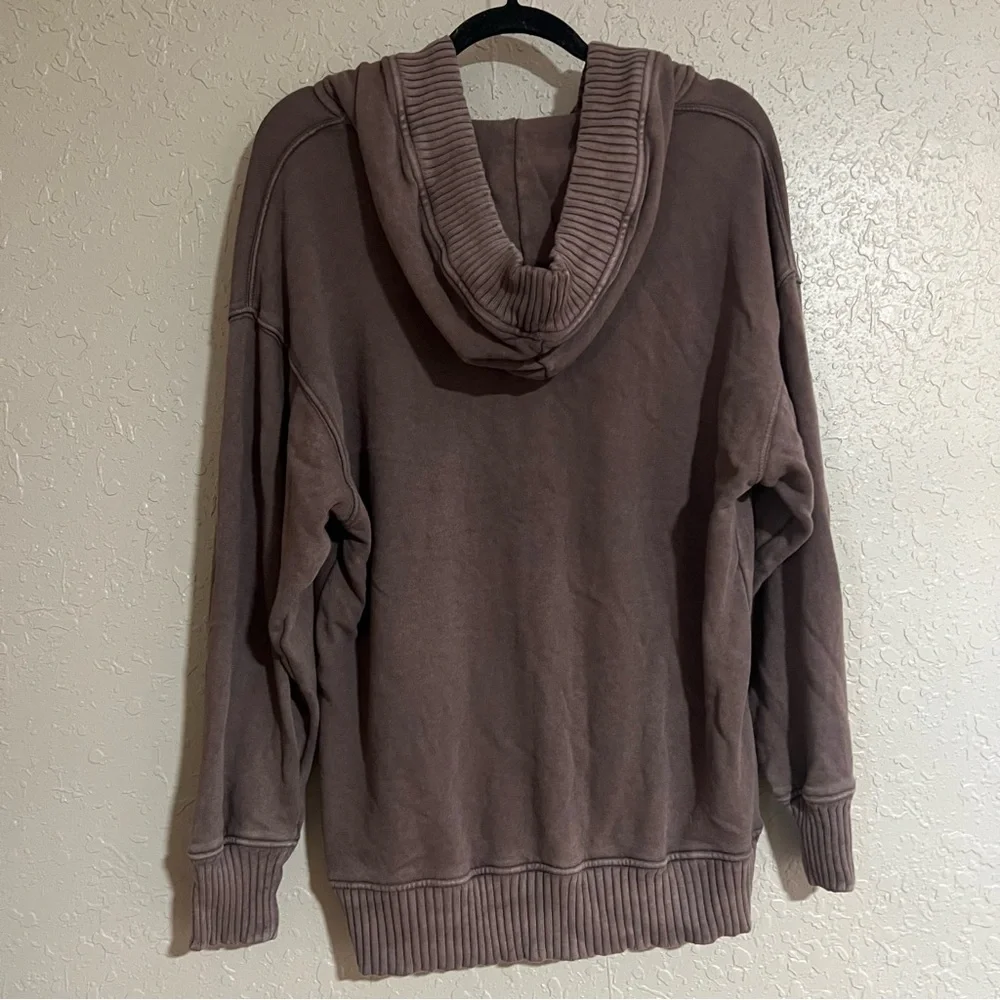 Aerie Down To Earth Henley Hoodie Size Small - Picture 4 of 5
